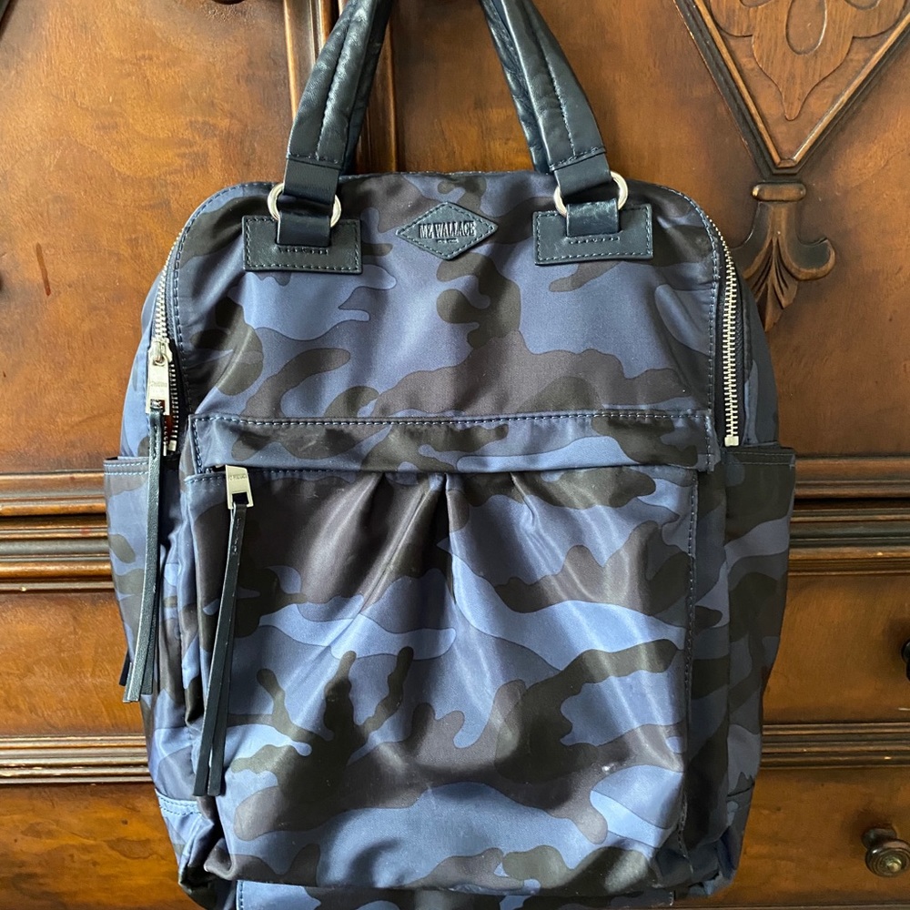 MZ WALLACE Jordan backpack in Blue Camo